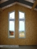 atypická okna v obývacím prostoru (výstavba dřevostavby na klíč - Hradec Králové, Stěžírky)